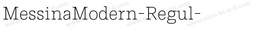 MessinaModern-Regul字体转换