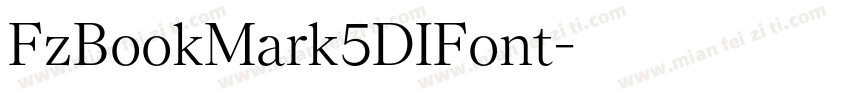 FzBookMark5DIFont字体转换