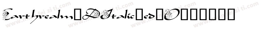 Earthrealm3DItalic-ed7O字体转换