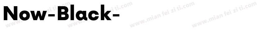 Now-Black字体转换