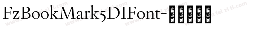 FzBookMark5DIFont字体转换