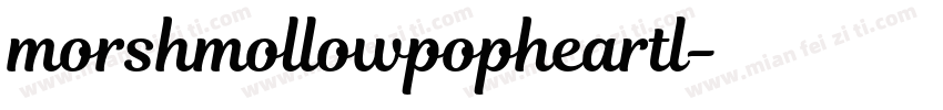 morshmollowpopheartl字体转换