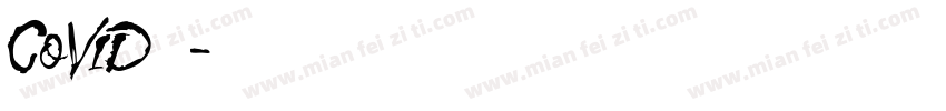 covid中文字体转换