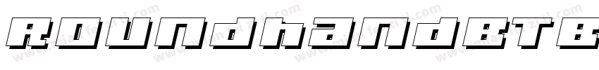 RoundhandBTBlackItalicW08字体转换