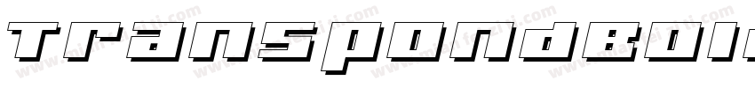 TranspondBoldItalicW字体转换