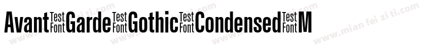 Avant_Garde_Gothic_Condensed_Medium字体转换