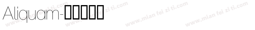 Aliquam字体转换