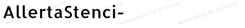 AllertaStenci字体转换