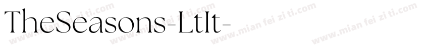 TheSeasons-LtIt字体转换
