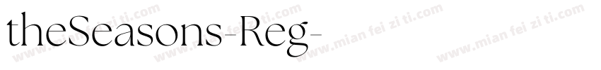 theSeasons-Reg字体转换