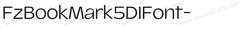 FzBookMark5DIFont字体转换