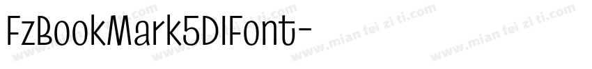 FzBookMark5DIFont字体转换