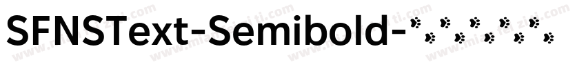 SFNSText-Semibold字体转换