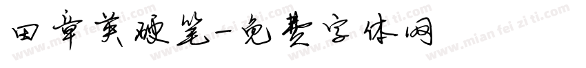 田章英硬笔字体转换