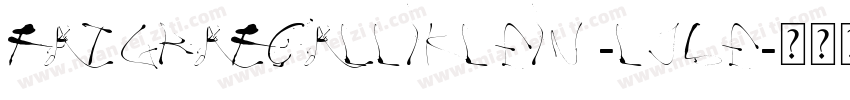Fatgrafcalliklein-LJ6E字体转换