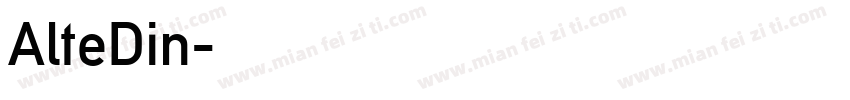 AlteDin字体转换