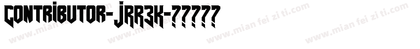 Contributor-JRR3K字体转换