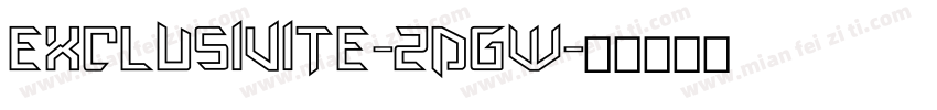 Exclusivite-2dgw字体转换