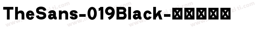 TheSans-019Black字体转换