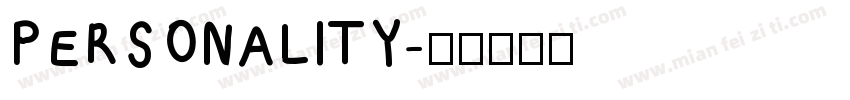 PERSONALITY字体转换