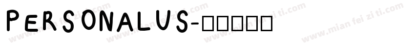 PERSONALUS字体转换