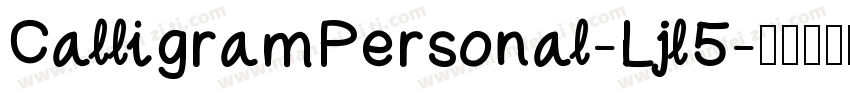 CalligramPersonal-Ljl5字体转换