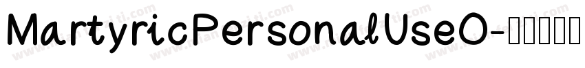 MartyricPersonalUseO字体转换