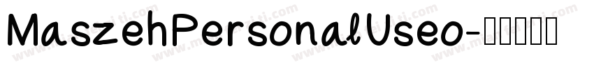 MaszehPersonalUseo字体转换