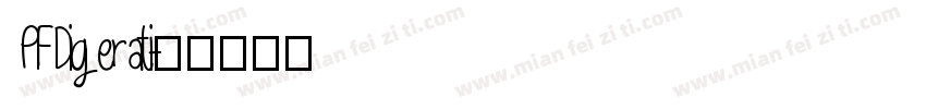 PFDigerati字体转换