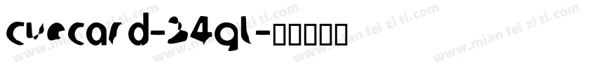 Cuecard-24ql字体转换
