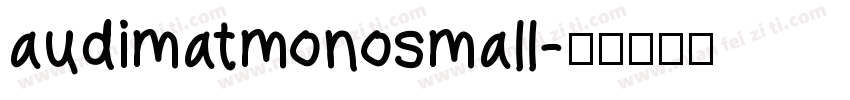 audimatmonosmall字体转换