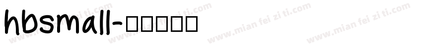 hbsmall字体转换