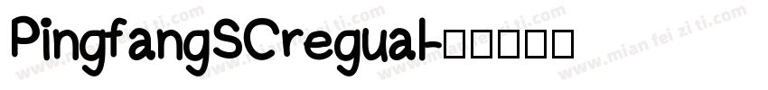 PingfangSCregual字体转换