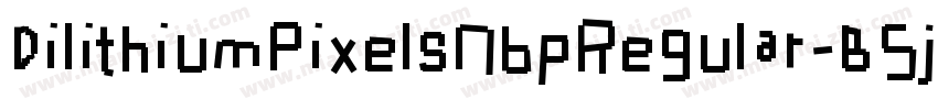 DilithiumPixelsNbpRegular-B5jd字体转换