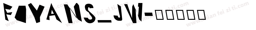 FZYANS_JW字体转换