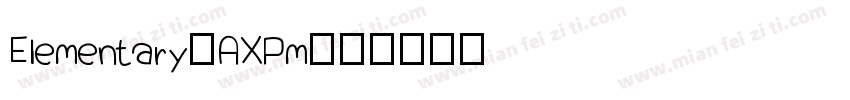 Elementary-AXPm字体转换
