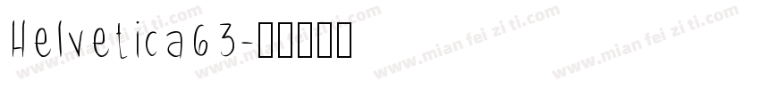 Helvetica63字体转换