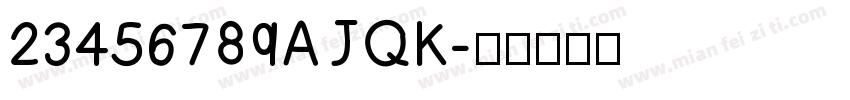 23456789AJQK字体转换