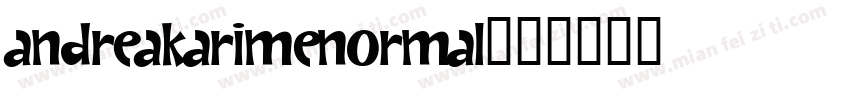 AndreaKarimeNormal字体转换