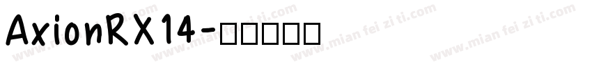 AxionRX14字体转换