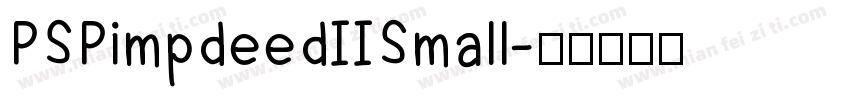 PSPimpdeedIISmall字体转换