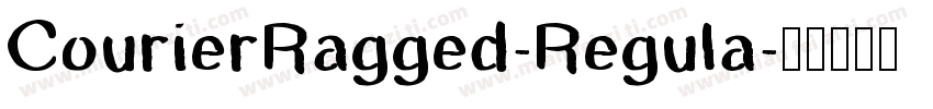 CourierRagged-Regula字体转换