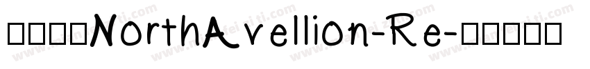 字体名称NorthAvellion-Re字体转换