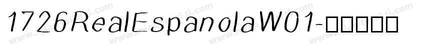 1726RealEspanolaW01字体转换