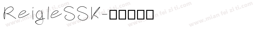 ReigleSSK字体转换