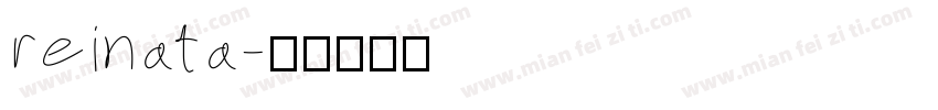 reinata字体转换