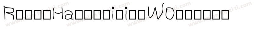 ReynoHandwritingW0字体转换