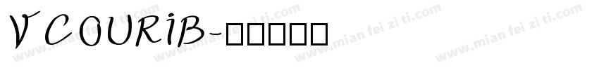VCOURIB字体转换