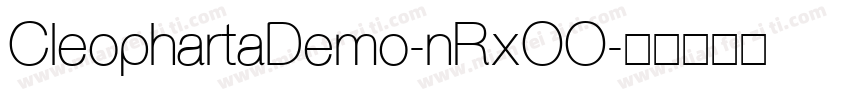 CleophartaDemo-nRxOO字体转换