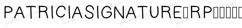 PATRICIASIGNATURE-RP字体转换
